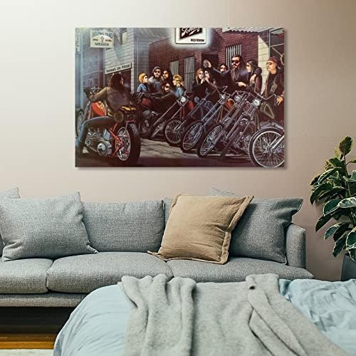David, Mann Ghostt Rider Motorcycle Painting Art Boyfriend poklon Bar dekoracija Posteri zidne umjetničke slike platnene zidni dekor