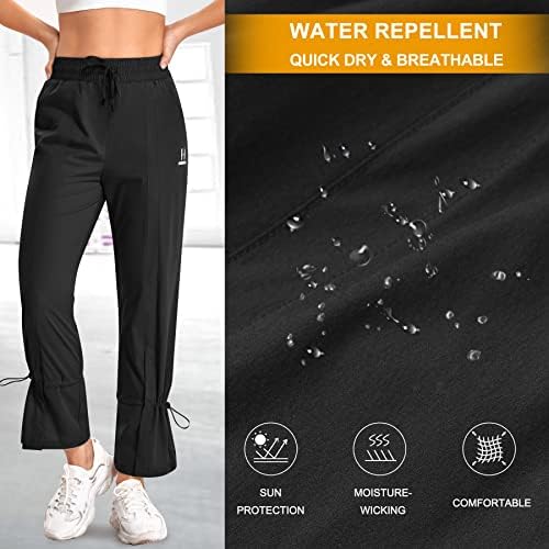 HAENPISY ženske brze suho joggers hlače lagane visokog struka atletika koji trče sužene hlače s džepovima