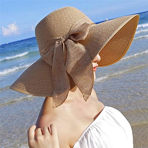 Big Sun Wide Bowknot šešir žene sklopive plaže diskete podrumca jamčene šape za bejzbol kapice velike kape za žene