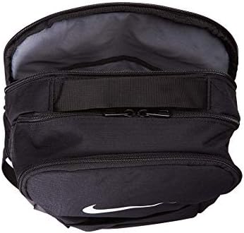 Nike Brasilia srednji trening ruksak za žene i muškarce sa sigurnim skladištem & amp; vodootporan premaz, crna / crna / bijela