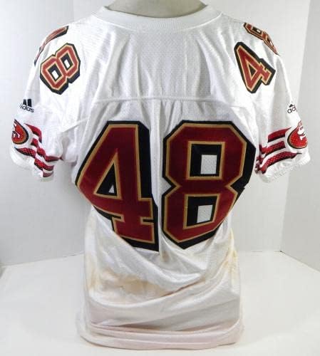 San Francisco 49ers 48 Igra izdana Bijeli dres 46 DP26484 - Neincign NFL igra rabljeni dresovi