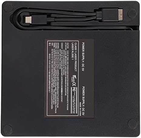 PUSOKEI eksterni DVD pogon, USB3. 0 USB2. 0 optički pogon za Laptop odvojiva vanjska kutija za CD pogon, 5Gbps DVD uređaj za Laptop