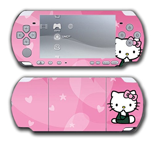 Hello Kitty Pink Hearts Love Bowe Tie Video Game Vinilna naljepnica naljepnica za kožu za Sony PSP PlayStation Portable Slim 3000