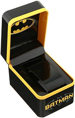 Accutime Batman muški Analogni kvarcni sat od metala pištolja sa zlatnim detaljima logotipa Batmana