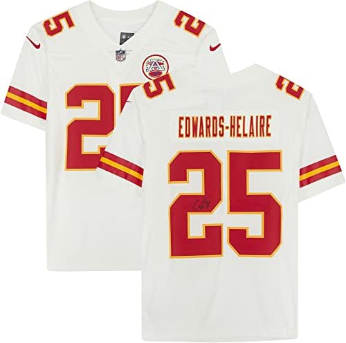 Clyde Edwards-Helaire Kansas poglavar grada autogramirani bijeli Nike Limited Jersey - autogramirani NFL dresovi