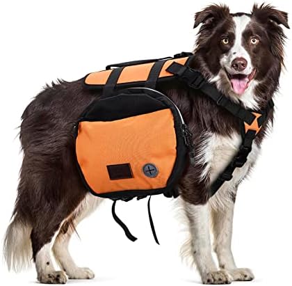 PAKPAKSKI PASAKS, ruksak srednje veličine za pse s podesivim kaišem, vodootporna i lagana torba za pasa, pakiranje pasa za kampiranje,