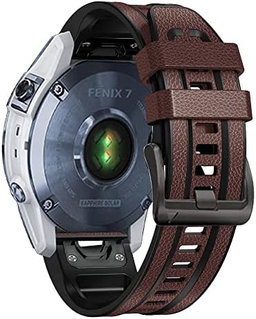 DJDLFA Novo 22/26 mm za Garmin Fenix ​​7 7x 6 6x Pro 5 5x Plus 3HR Smart CATTER + silikonske brzo Easyfit narukvica narukvica