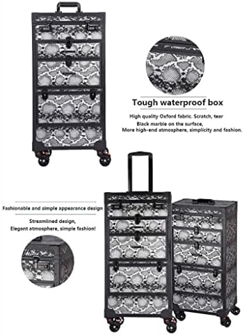 Xmtxzym kozmetički koferski kofer aluminijski frizersko kolica za košurku brijača škare Barber kutija za držač škara