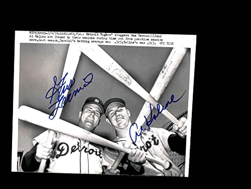 Al Kaline Gus Zernial PSA DNK potpisan 1959 7x9 fotografija Autograph Tigers