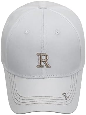 3D vezeno zlatno slovo r klasično bejzbol kapa Žene Muškarci Podesivi pamučni tata šešir niskog profila Baseball Hat