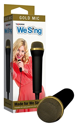 THQ Nordic We Sing Gold Top Microphone-PlayStation 3/2/1
