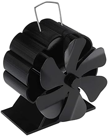 XFADR SRLIWHITE Crni kamin 5,6 peć na toplotu ventilator Log drveni gorionik Eco Friendly Quiet Fan Home efikasna distribucija toplote