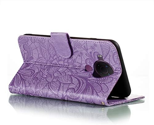 Nokia 5.4 torbica za novčanik, Szyz čipkasti cvijet PU otporna na udarce kožna futrola za telefon sa magnetnom kopčom i džepom za