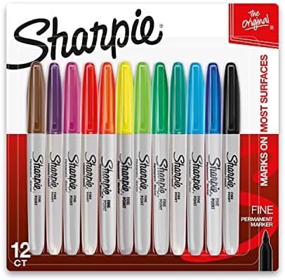 SHARPIE stalni markeri, Fine Point, razne boje, 12 Count & Flip grafikon markera, metak vrh, razne boje, 8 paket & stalni markeri,