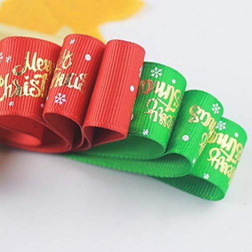 BESTOYARD ukrasi pokloni 2pcs Božić trake Grosgrain trake pakovanje traka DIY zanatske potrepštine Božić Božić odmor Party Favors