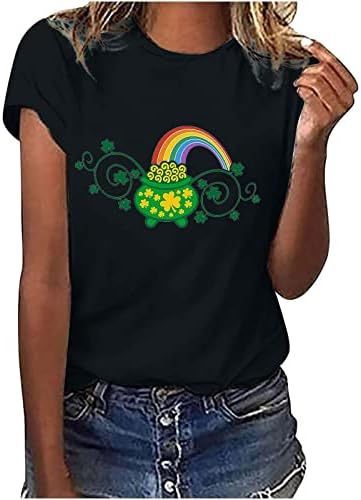 Top Tee za djevojke Ljeto jesen 2023. odjeća modna posadna pamučna grafika St. Patrick's Day 57 57